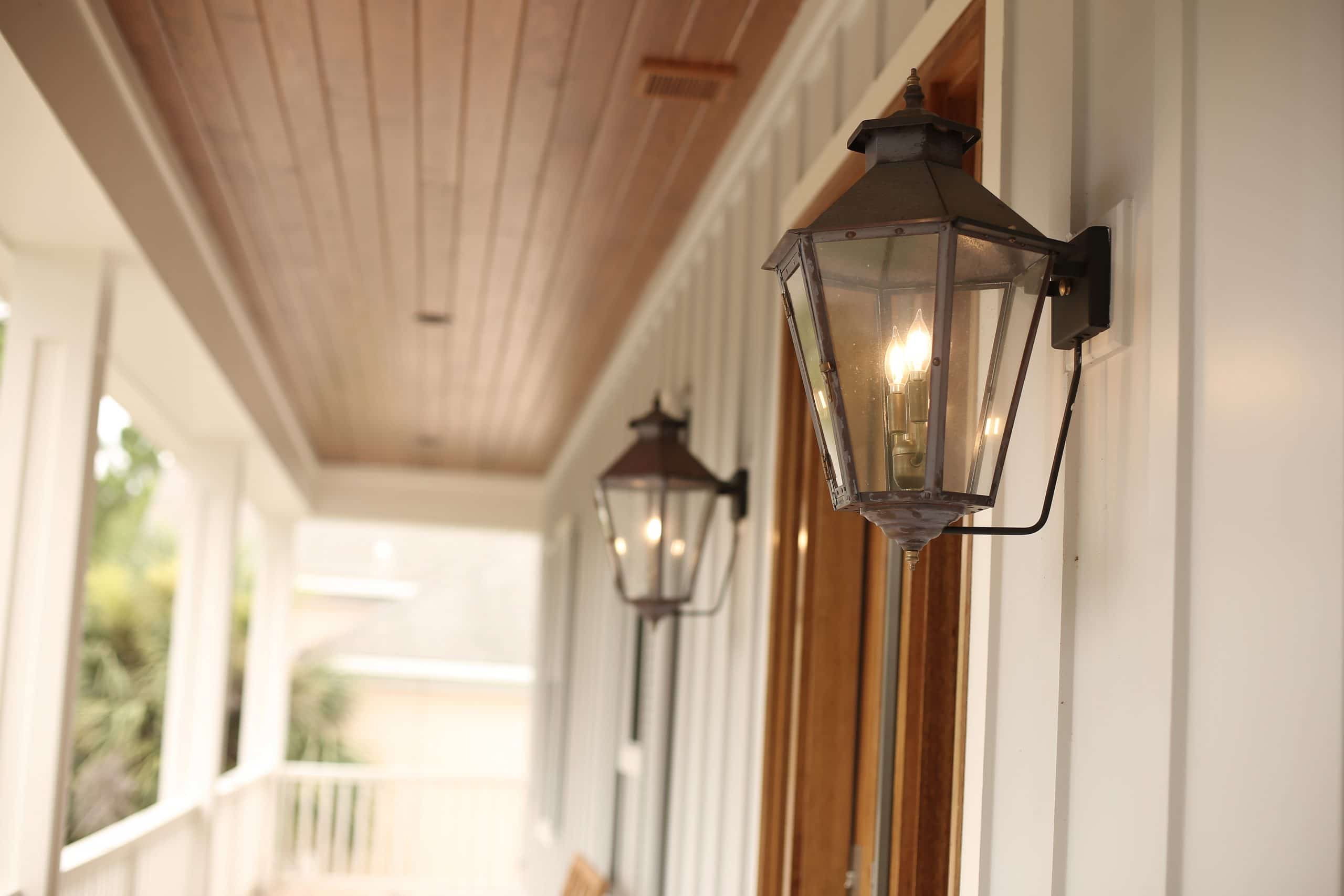 Luxury home exterior with CopperSmith lanterns